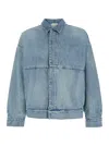 Fear Of God Denim Trucker Casual Jackets And Parka Blue In Blu