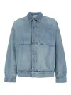 Fear Of God Denim Trucker Casual Jackets And Parka Blue In Blue