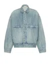 Fear Of God Denim Trucker Casual Jackets And Parka Blue In Indigo 2