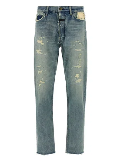 FEAR OF GOD DISTRESSED STRAIGHT-LEG JEANS