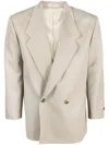 Fear Of God California Wool-blend Double-breasted Blazer In Nude