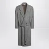 Fear Of God Grey Wool Double-breasted Coat Men In Grey