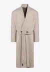 Fear Of God Men's Beige Mã©lange Double-breasted Coat In Beige
