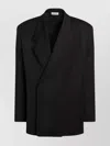 Fear Of God Double Breasted Virgin Wool Long Sleeve Jacket In Black