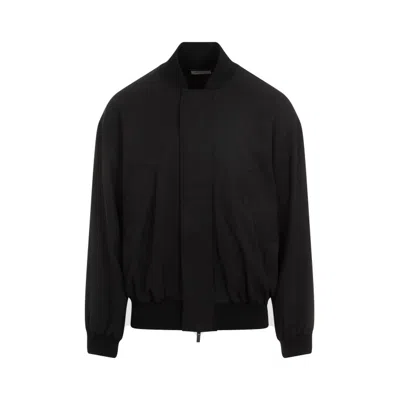 Fear Of God Virgin-wool Bomber Jacket In Black