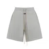 Fear Of God Drawstring Label Shorts In Grey