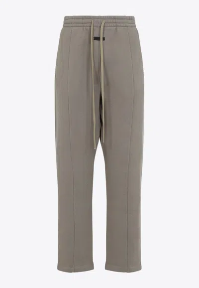 Fear Of God Premium Lyocell-cotton Blend Trousers With Adjustable Waistband In Gray