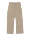 Fear Of God Wide Cargo Trousers In Nude