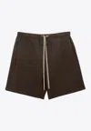 Fear Of God Drawstring Casual Track Shorts In Olive