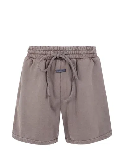 Fear Of God Brown Vacation Cotton Bermuda In Gray