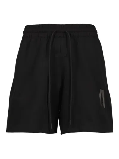 Fear Of God Drawstring Logo Shorts In Black