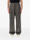 Fear Of God Heather Chevron Wool Drawstring Pants In Gray