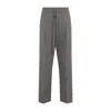Fear Of God Premium Lyocell-cotton Blend Trousers With Adjustable Waistband In Gray