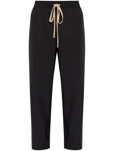 Fear Of God Drawstring Track Pants In 001 Black