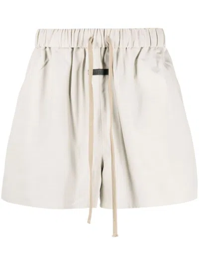 Fear Of God Drawstring-waist Short Shorts In Neutrals