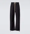 Fear Of God Drawstring Wide-leg Pants In Black