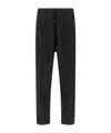Fear Of God Black Pants With Front Knot Closure And Logo Patch In Cotton And Wool Blend Woman In Black