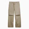 FEAR OF GOD DUNE-COLOURED RUBBERIZED WIDE-LEG TROUSERS FOR MEN