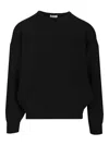 Fear Of God Merino Wool Crewneck Sweater In Black
