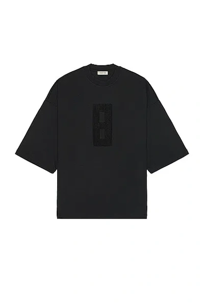 Fear Of God Embroidered 8 Milano Tee In Black