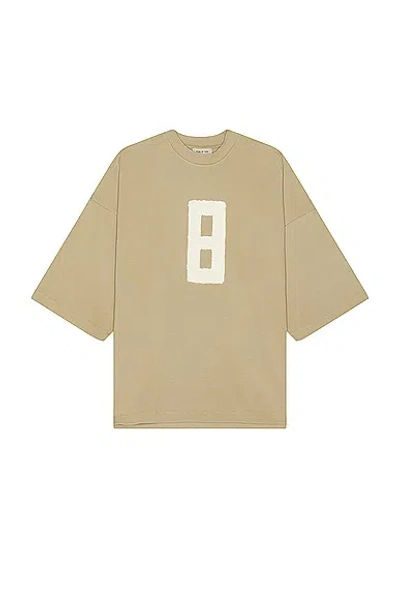 Fear Of God Embroidered 8 Milano Tee In Dune