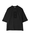 Fear Of God Mens Black Crewneck Relaxed-fit Cotton-jersey T-shirt In Black