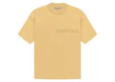 Pre-owned Fear Of God Eshort Sleeveentials Women's Short Sleeve Tee Shirt In Light Tuscan