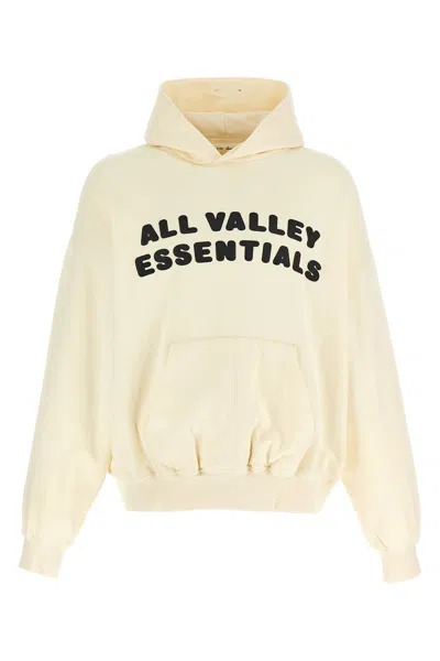 Fear Of God Essential 90's Zip Up Hoodie In Weiss