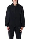 Fear Of God Essential Black  90s Fit Zip Hoodie In Black
