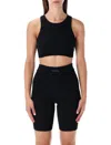 Fear Of God Essential Black  Crop Top In Black