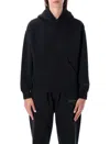 Fear Of God Essential Black  90s Fit Zip Hoodie In Black