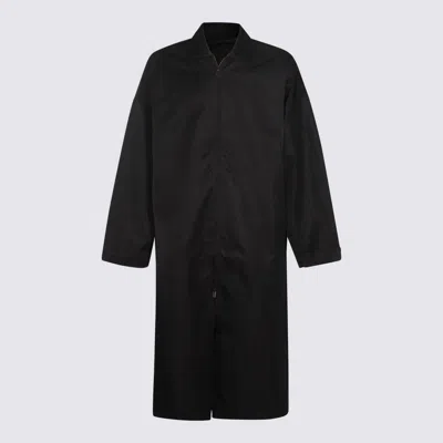 Fear Of God Essential Black Nylon Trench Coat