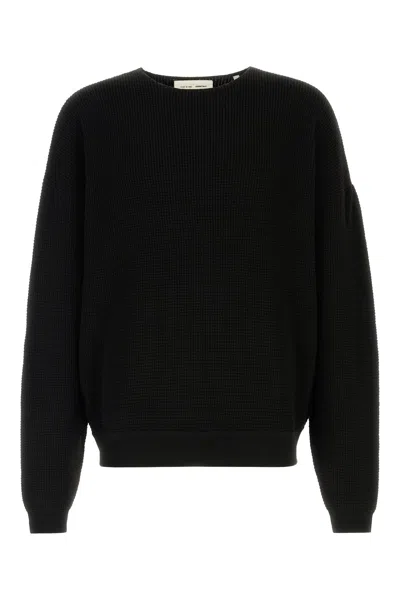 Fear Of God Essential Black Polyester Blend Sweater