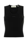 Fear Of God Essential Black Polyester Blend Tank Top In Black