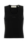 Fear Of God Essential Black Polyester Blend Tank Top In Black