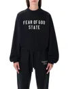 Fear Of God Essential Black  Sweatshirt In Black