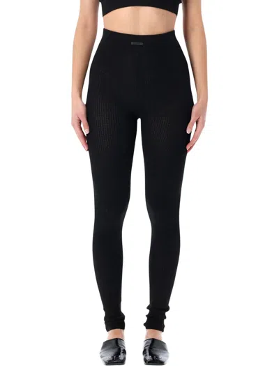 Fear Of God Essential Black Waffle Leggings