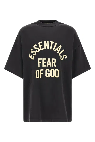 Fear Of God Essential 'campus 90s' T-shirt In Black