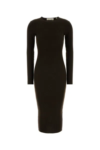Fear Of God Essential Chocolate Polyester Blend Dress In Brown