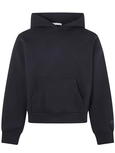 Fear Of God Essential Classic Fit Fleece Hoodie Clothing In Blue