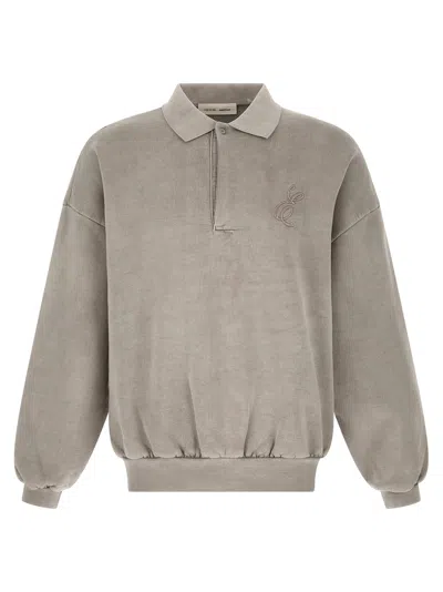 Fear Of God Essential Classic Fleece Polo Gray