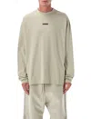 Fear Of God Essential Classic Long Sleeve Tee Abbey Stone In Neutral