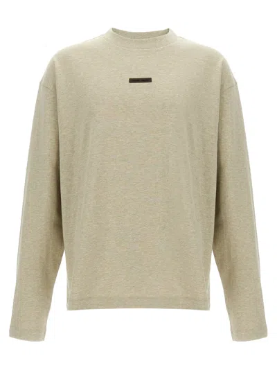 Fear Of God Essential 'classic' T Shirt In Yellow