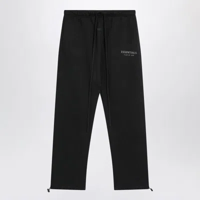 Fear Of God Essential Cotton-blend Joggers In Black