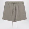 Fear Of God Essential Cotton-blend Shorts In Gray