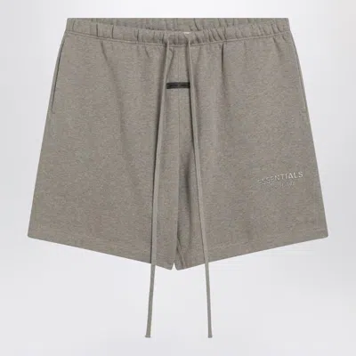 Fear Of God Essential Cotton-blend Shorts In Gray