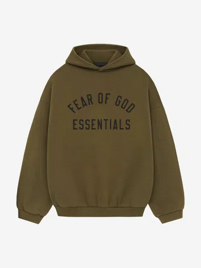 Fear Of God Essential Cotton Logo Sweatshirt In Contrast Logo