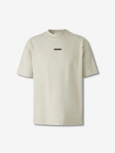 Fear Of God Essential Cotton Logo T-shirt In Neutral