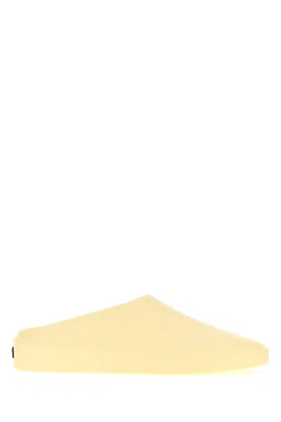 Fear Of God Essential Cream Rubber California 1.0 Slippers In Yellow