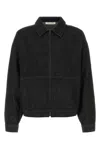 Fear Of God Essential Denim Zip Shirt Jacket In Black